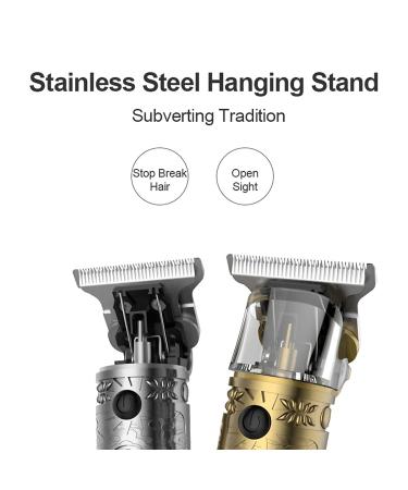 Professional Electric Hair Clippers for Men with LED Display - Cordless Rechargeable T-Blades Grooming Kit for Baldheaded Clipper (Bronze) - Buy Online on GoSupps.com