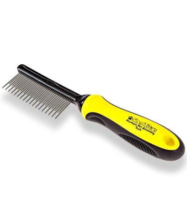 ShedTitan Self Cleaning Slicker Brush & Dematting Comb Kit - Ideal for Dogs, Goldendoodles, Poodles, Cats - Removes Mats & Tangles from Pet Fur - Buy Online on GoSupps.com