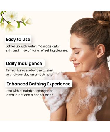 FloralFresh Jasmine Bloom Shower Gel - Hydrating & Soothing Cleanse with Algae & Gotukola | Luxurious Floral Scent for All Skin Types - 200ml - Buy Online on GoSupps.com