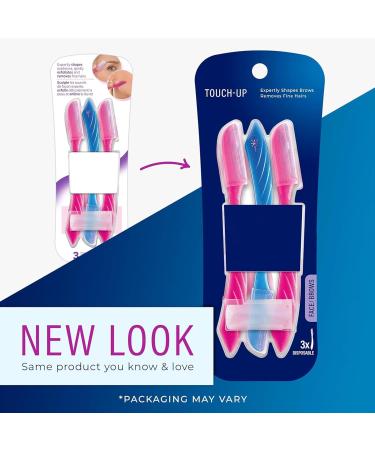 Buy Touch-Up Dermaplaning Tool Set | 3ct Precision Face & Eyebrow Razors for Women - Smooth Skin & Easy Grooming - Buy Online on GoSupps.com