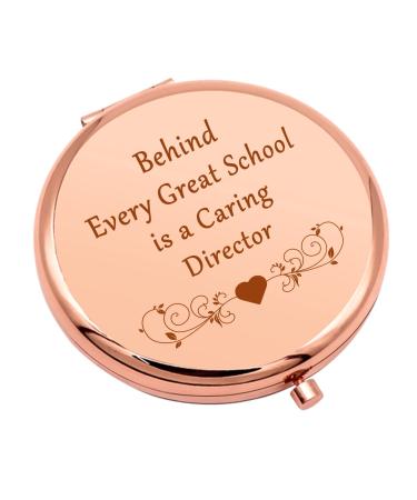 Director Appreciation Gifts for Women Compact Mirror School Graduation Gift Daycare Teacher Gifts Preschool Director Gift Thank You Gift Folding Makeup Mirror Retirement Birthday Gift