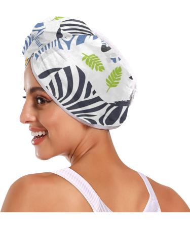 Pink Yellow Black Pintos Hair Towel 2 Pack - Super Absorbent Quick Dry Hair Turbans for Women & Girls - Buy Online on GoSupps.com