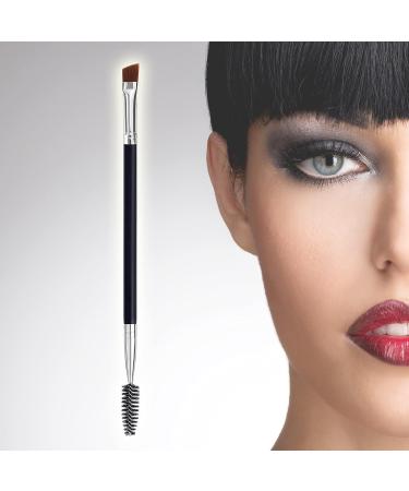 Duo Eyebrow Brush with Angled Brush and Spoolie - Eyelash Comb Tool (1 Pc) - Buy Online on GoSupps.com