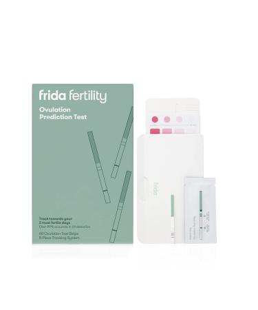 Frida Fertility Ovulation Prediction Test - Over 99% Accurate  Find Your 48 Hour Baby Making Window No App Required - 60 Strips + 5 Piece Tracking System - Buy Online on GoSupps.com