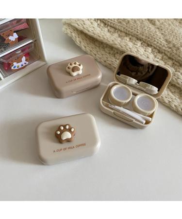 KMOCEPLY Portable Cartoon Contact Lens Container Set - Travel Mini Storage Box for Brown Contact Lenses - Buy Online on GoSupps.com