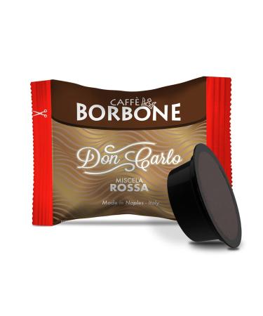 Caffè Borbone Don Carlo, Red Blend - 50 Capsules - Compatible with Lavazza®* A Modo Mio®* home coffee machines