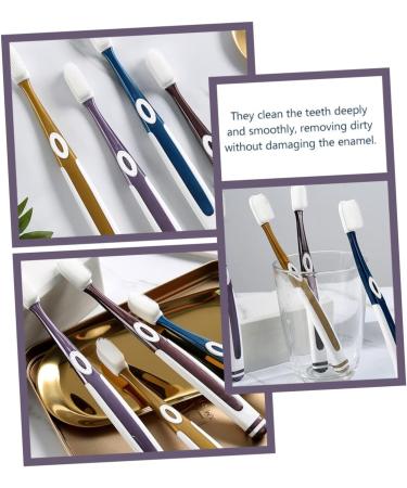 Shop Hapinary 8-Piece Nano Toothbrush Set | Ergonomic Medium Travel Toothbrushes for Adults - Compact & International Shipping Available - Buy Online on GoSupps.com