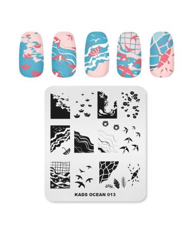 KADS Cute Nail Stamping Plate Stencil Image Design Plates for Nail Art Decoration and DIY Nail Art (OC013)