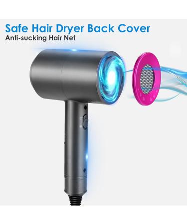Lostrain Hair Dryer 1800W Blow Dryer Negative Ion Professional Quick Drying Powerful Hairdryer with Diffuser Nozzles Attachment 3 Heat & Cool Setting Blowdryer for Women Home & Travel - Buy Online on GoSupps.com