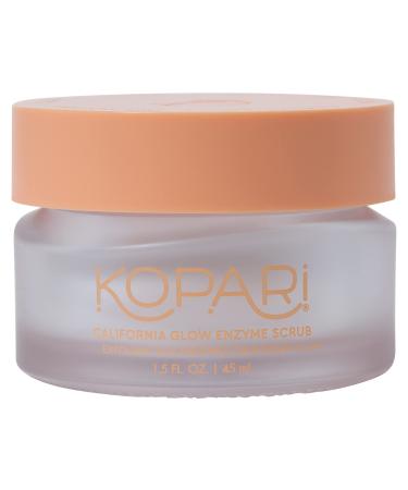 Kopari California Glow Enzyme Exfoliating Face Scrub  Clarifying & Brightening Skin Exfoliation Facial Scrub  Supports Anti-Aging  100% Organic Coconut Oil  Cruelty Free  Vegan  1.5 Fl Oz - Buy Online on GoSupps.com
