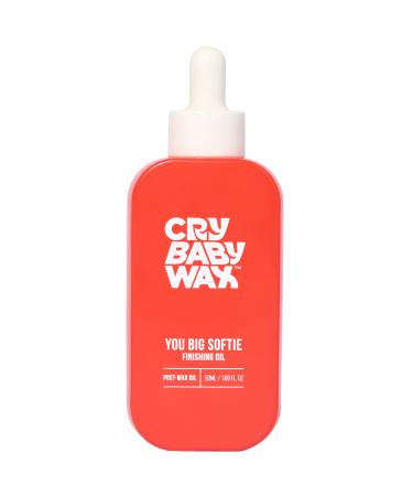 Crybaby Wax You Big Softie Finishing Oil 1.69 fl oz | 92% Organic Post-Wax Body & Face Oil Fast-Absorbing Hydrating Blend Removes Residual Wax Vegan & Fragrance Free