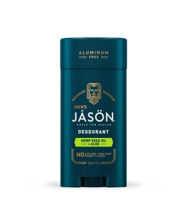 Jason Natural Men's Deodorant Hemp Seed Oil + Aloe 2.5 oz (71 g)