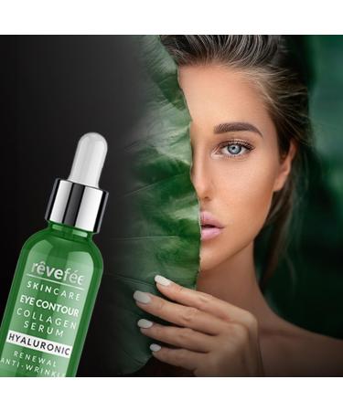 Collagen Hyaluronic Eye Serum - Reduces Dark Circles Puffiness Fine Lines & Eye Bags - Yellow - Buy Internationally - Buy Online on GoSupps.com