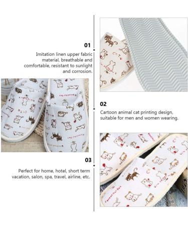 Buy Heallily Disposable House Shoes for Couples - Slipproof Hotel Slippers & Travel Sandals - Comfort & Convenience - Buy Online on GoSupps.com