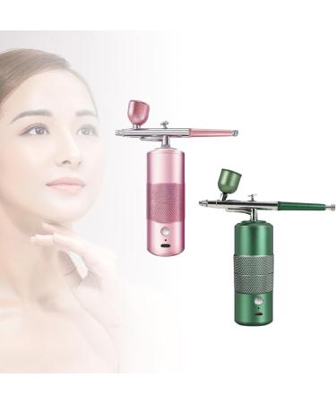 Air Compressor Air Brush Paint Spray Guns Rechargeable for Art Craft Cake Fog Sprayer Green - Buy Online on GoSupps.com