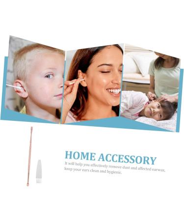 Spiral Ear Spoon - Dual Use Portable Ear Wax Cleaner | Reusable Outdoor Ear Picker | Compact Rose Gold 13x0.5CM - Buy Online on GoSupps.com