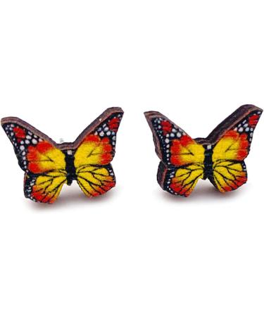 FEYLIE Earrings - 2 Pairs Elegant Butterfly Studs for Women | Summer 2023 Trendy Bohemian Jewelry Accessories - Buy Online on GoSupps.com