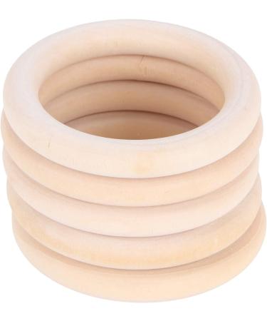 20Pcs 65mm Natural Unfinished Wood Circles for DIY Baby Teether Toys - Buy Online on GoSupps.com