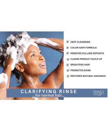 Tressa Professional Clarifying Shampoo | Deep Cleansing Color Safe Formula for All Hair Types | 13.5 Fl Oz - Removes Dulling Deposits & Brightens Highlights - Buy Online on GoSupps.com