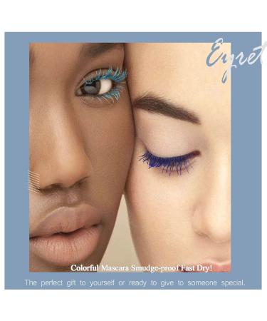 Eyret Waterproof Colorful Mascara - Long-Lasting, Smudgeproof & Fast Dry - for Curling, Lengthening & Thickening Eyelashes - Silver - Beauty Makeup for Women and Girls - Buy Online on GoSupps.com