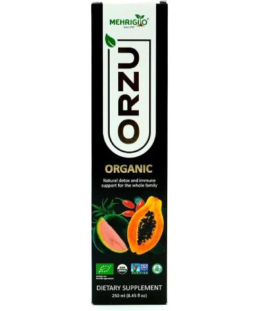 ORZU Organic Detox Cleanse & Immune Support Juice - Bitter Watermelon, Papaya, Pomegranate, Goji, Olive & Guava - Buy Online on GoSupps.com