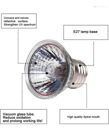 Newfun 50W Dimmable Turtle Heat Lamp - Full Spectrum UVA UVB Bulbs for Reptiles Lizards Aquatic Turtles & Amphibians - Buy Online on GoSupps.com