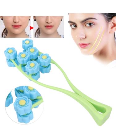 Buy Blue Letter Shaped Flower Type Massage Roller | Face Massager - International Shipping Available - Buy Online on GoSupps.com