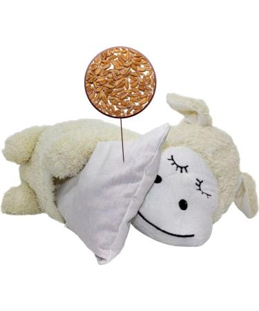 Plush Sheep Cushions for Heat & Cold Therapy - 40x20x10 cm - Soft Grain Pillow | International Shipping - Buy Online on GoSupps.com