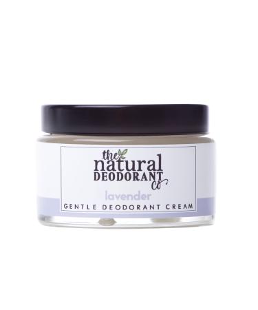 The Natural Deodorant Co  Gentle Deodorant Cream Lavender 55g  Aluminium Free  Plastic Free  Sensitive Skin