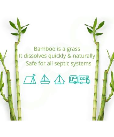 Caboo Bamboo Toilet Paper - Eco-Friendly, Septic Safe, 2-Ply, 300 SheetsRoll, 12 Count - Buy Online on GoSupps.com