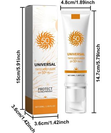 Tinted Moisturizer Cr me solaire teint e tout en une cr me de jour Cr me nourrissante avec effet hydratant et protection SPF50 l g re opacit pour un teint naturel - Buy Online on GoSupps.com