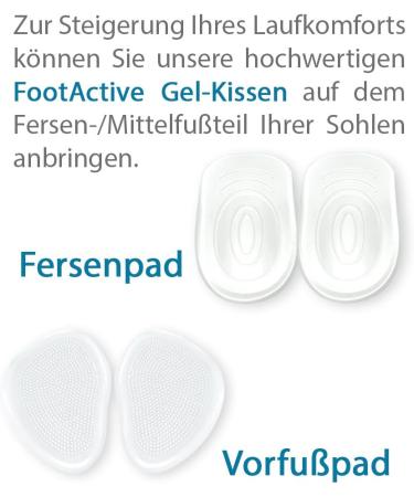 Foetactive Gel Pillow - 4 Pcs | Boost Running Comfort with Transparent Heel & Forefoot Pads - Buy Online on GoSupps.com