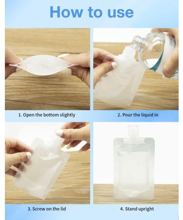 Pnyxeass 20 Pack TSA Approved Travel Containers | Leak-proof Toiletry Bottles | Portable Squeeze Pouches for Shampoo, Conditioner, Lotion | Travel Accessories - Buy Online on GoSupps.com