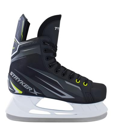 TronX Stryker 3.0 Senior Adult Men Teen Ice Hockey Skates Skate Size 11 (Shoe Size 12)