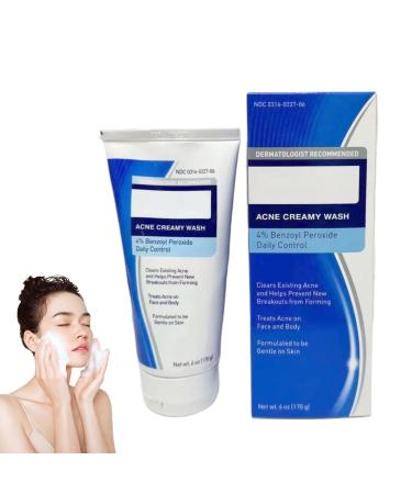 Luthasolic Akne Clean Foam Cleanser 170 g Acne Foaming Wash Akne Gentle Facial Cleansing Foam Deep Pore Cleansing Foam for Facial Cleansing Against Makeup Dirt (4%)