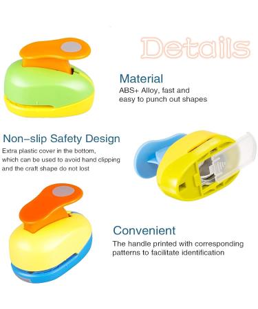 1/2 inch Circle Punch - Handmade Paper Punch - Candy Color - EVA Craft Lever Punch - Buy Online on GoSupps.com