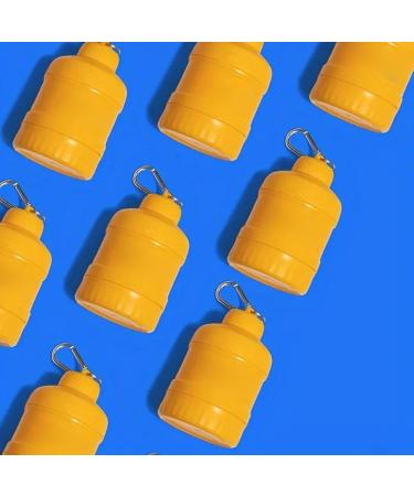 Powder Holder Supplements Organizer Powder with Carabiner HookInsulated Leak Proof Can Storage Bottle Portable Bin for Bodybuilding and Kitchen - Buy Online on GoSupps.com