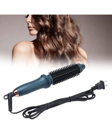 MJKO Green Portable 2-in-1 Curling Brush | Dual Purpose Hair Tool for Straight & Curly Styles | US Plug 110V - Buy Online on GoSupps.com