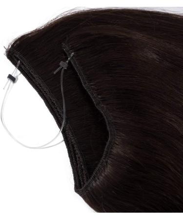16 inches SEGO One Piece Secret Wire in Real Human Hair Extensions #2 Dark Brown 100% Remy No Clip in Hairpieces for Women Straight Invisible (60g) - Buy Online on GoSupps.com