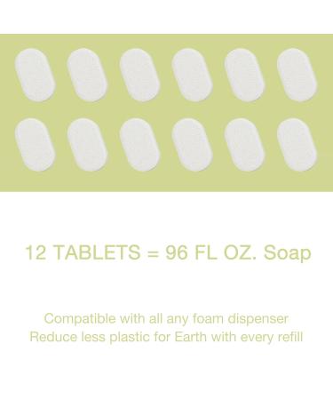 12 Pack Foaming Hand Soap Tablet Refills - Lemon Scented, Eco-Friendly Cleaning Supplies - Buy Online on GoSupps.com