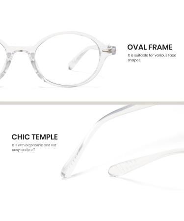 Cyxus Blue Light Filter Glasses | Prescription-Free Computer & Gaming Glasses for Men & Women | Stylish Safety Glasses - Model 8162 White - Buy Online on GoSupps.com