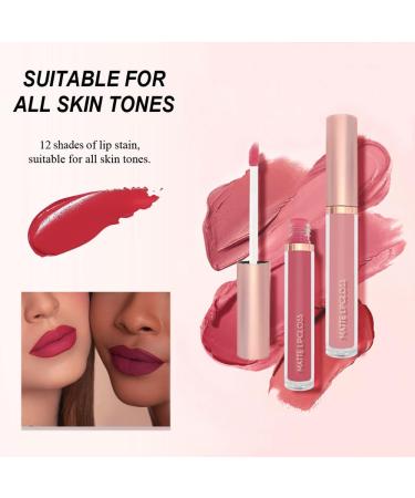 3 Pcs Matte Liquid Lipstick Set - Waterproof Quick-Drying & Non-Stick Cup Lip Gloss Kit | Shop Internationally - Buy Online on GoSupps.com