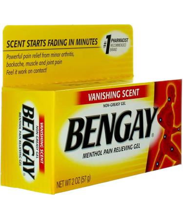 Ben Gay Vanish Scent 2oz Gel - Non-Greasy Pain Reliever (Pack of 5) - Buy Online on GoSupps.com