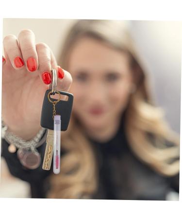 Housoutil Lash Extension Supplies 10 pcs Chain for Women Green Diamond Tube Girl Chains Lash Mascara Make Keychain Empty - Buy Online on GoSupps.com