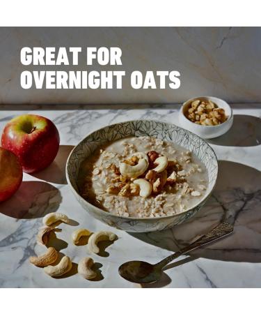 Sun & Seed Organic Sprouted Rolled Oats 250g - Vegan Source of Fiber & Protein - Raw & Natural - Buy Online on GoSupps.com