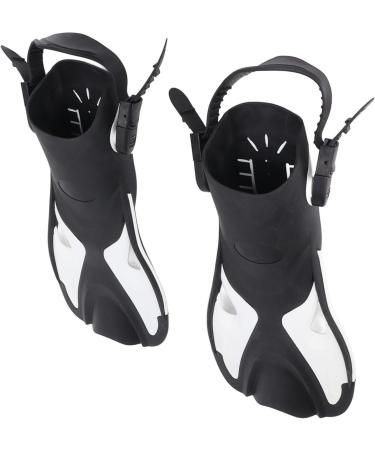 BOLORAMO Swimming Fins for Adults - Open Water Diving Fins (Black & White Size 6-8 37-41) - Buy Now for International Shipping - Buy Online on GoSupps.com