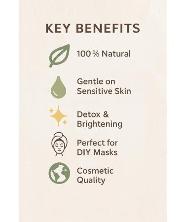 KAPTAN LDA White clay earth 100 natural from Portugal cosmetic powder for facial masks skin care and natural beauty 100 g - Buy Online on GoSupps.com