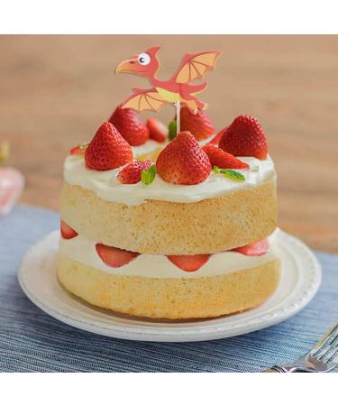 60 Pieces Dinosaur Cupcake Toppers Picks for Kids Birthday Party and Baby Shower Cake Decoration - Buy Online on GoSupps.com