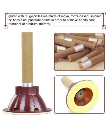 Moxibustion Stick - Self-Adhesive Moxa for Acupuncture & Massage | 12 Pieces - Green Nature Quality - Buy Online on GoSupps.com