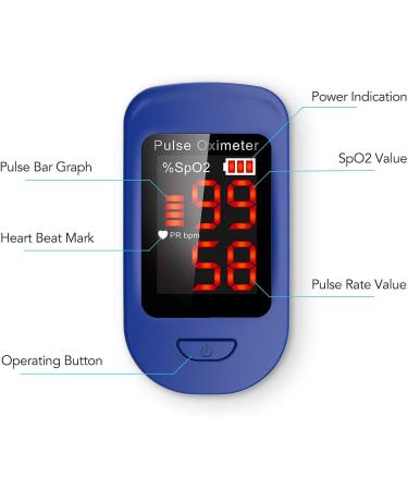 Portable Pulse Monitor - Oxygen Meter FS10C | Accurate SpO2 & Heart Rate Tracking | International Shipping Available - Buy Online on GoSupps.com